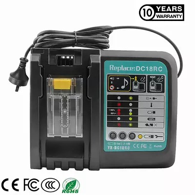 Charger For Makita DC18RC 18V 18 VOLT LXT Lithium-Ion BL1860B Rapid Tool Battery • $18.89