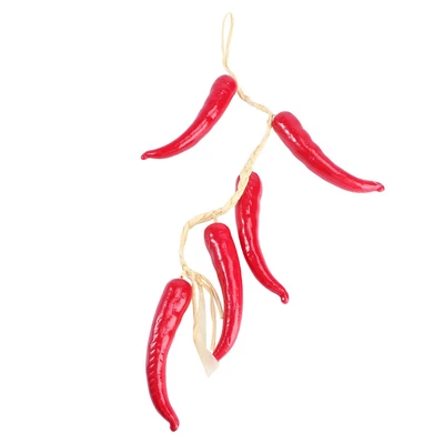 £6.78 • Buy  Artificial Lifelike Red Chilli Strings Hanging Fake Fruit Vegetable Hanging