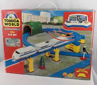 RARE Vintage Tomy Tomica World Road & Rail Train R/C System 7436 Monorail • $168.59