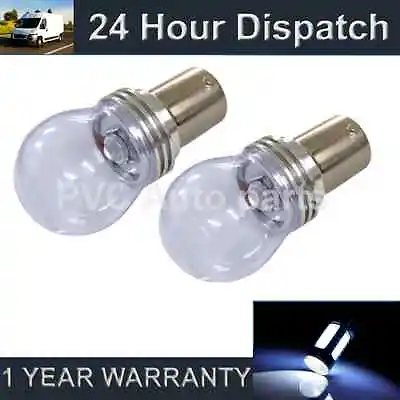 2X 382 1156 BA15s XENON WHITE 3 CREE LED FRONT INDICATOR LIGHT BULBS FI203301 • $19.67