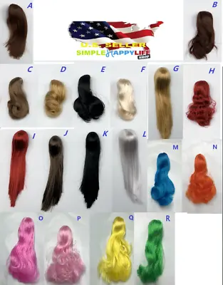 $12.35 • Buy 1/6 Scale Woman Hair Wig 3.0 NEW Multi Colors For 12  Female Head Sculpt ❶USA❶