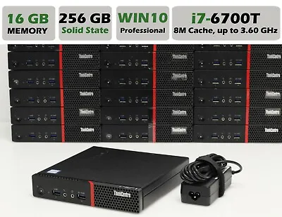 $475 • Buy Lenovo ThinkCentre M900 I7-6700T 2.80GHz / 16GB / 256GB SSD / WIN10PRO / WIFI PC