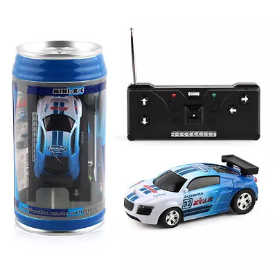 Coke Can Car Mini Speed RC Radio Remote Control Micro Racing Car Kids Toys Gifts • £8.59
