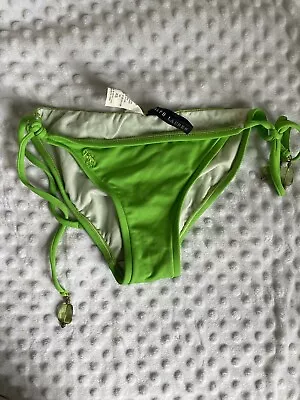 Ralph Lauren Green Bikini Size Xs Bottoms Tie With Crystals • £3.80