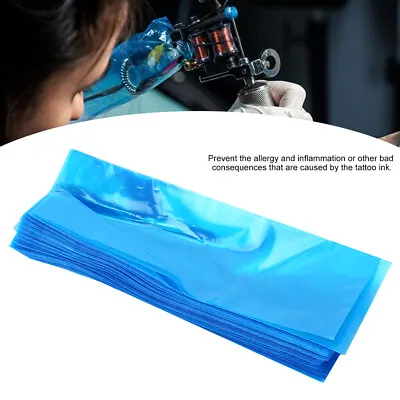 £5.99 • Buy 200x Disposable Body Art Tattoo Clip Cord Sleeves Rotary Tattoo Pen Covers Blue
