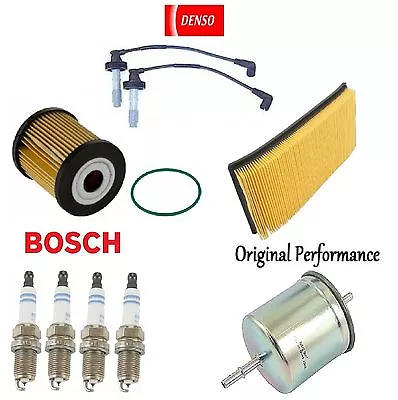 Tune Up KIT Air Oil Fuel Filters Spark Plugs Wire For Volvo S40 L4 2004 • $130.66