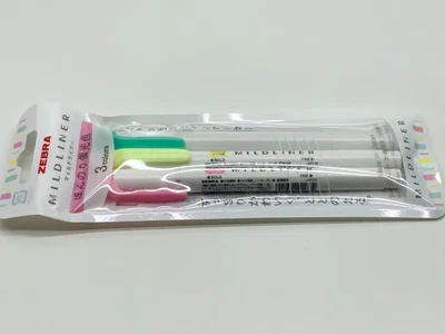 $9.95 • Buy Zebra - Mildliner Highlighter Marker Set Of 3 - Fluroescent - WKT7-3C
