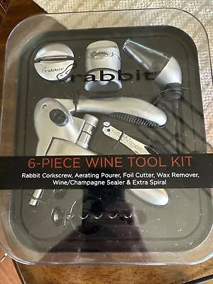 Metrokane Rabbit Wine Opener Tools Kit 6 Piece Set • $25