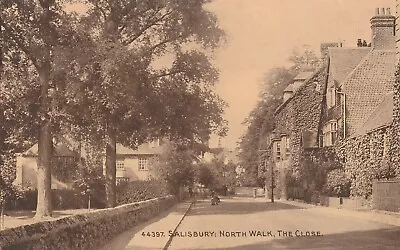 F England Wiltshire Old Antique Postcard English North Walk Salisbury • £1.99