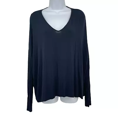 Majestic Paris Neiman Marcus Blue Top T-Shirt 2 Small Long Sleeve Dolman Sleeve • $29.99