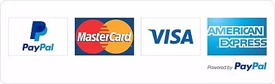 PayPal Powered VISA MASTERCARD AMEX STICKER FOR DOOR WINDOW COUNTER VAN • $4.18