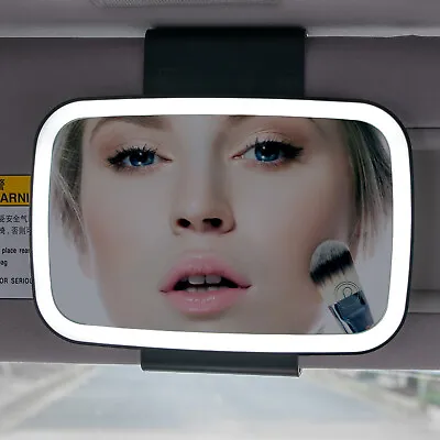 Car Automobile Cover Makeup Truck LED Lighted Clip On Sun Visor Vanity Mirror US • $15.99