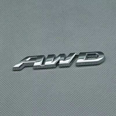 1PCS 3D Chrome Metal AWD Car Trunk Rear Fender Emblem Badge Decals Sticker • $5.90