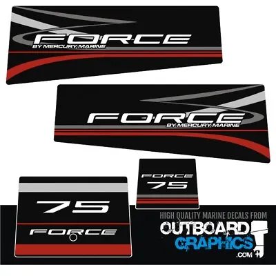 Mercury Force 75hp Outboard Decals/sticker Kit • $52.15