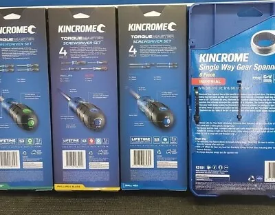 Kincrome Spanners SetTorque Driver Sets.TORXPHILLIPS/BLADEBALL-HEX. Rrp$300. • $198