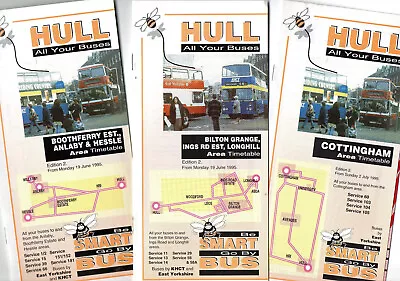 East Yorkshire Bus Timetable Leaflets X 6 • £4.99