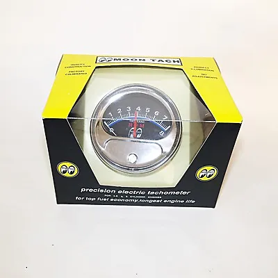 Mooneyes Half Sweep Tachometer - For 4 6 Or 8 Cylinder Engines-12V - Moon Tach  • $129.95