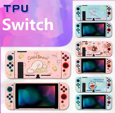 Cartoon Nintendo Switch Console Soft PTU Thin Shell Skin Protective Case Cover • $20.27