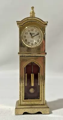 Collectible Mini Grandfather Clock Quartz Elgin Needs Battery • $9.95