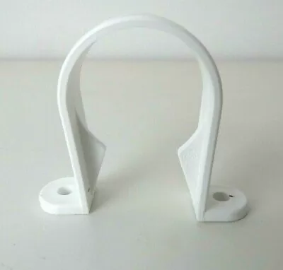 10 X ELYSEE WHITE 36mm Waste Pipe Saddle Pipe Clip Bracket Support • £4.99