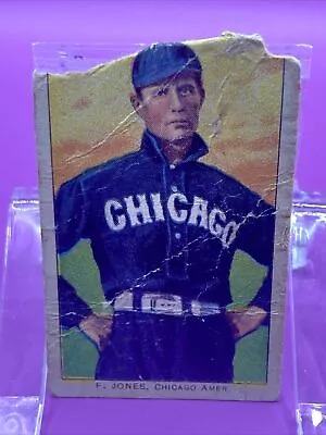 1909-1911 T206  - Fielder Jones- Chicago White Sox  - Piedmont - TORN • $9.99