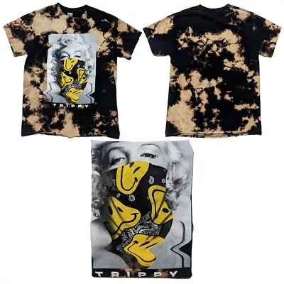 Trippy Tie-dye Mens M Short Sleeve Slipover Marilyn Monroe Gildan Tag T-shirt  • $7.75