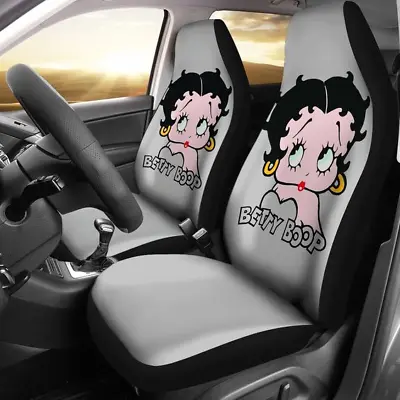 $54.99 • Buy Cartoon Betty Boop Car Seat Covers Fan Gift, Cute Car Seat Covers (set Of 2)