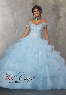 Mori Lee Quinceanera Dress 60034 - Light Blue  - US 10 • $599.90