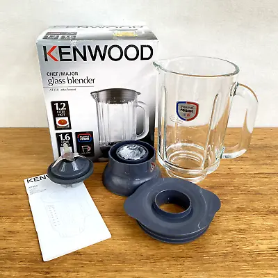 🔹🔹 Kenwood AT358 Thermoresist Glass Liquidiser Blender Attachment Chef Major • $139