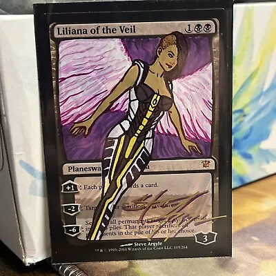 Liliana Of The Veil Altered And Signed By Steve Argyle Mtg  • $175