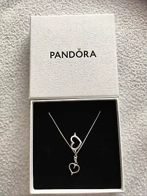 Pandora Polished Open Heart Ring+ Open Heart Necklace New Unwanted Gifts • $77.37