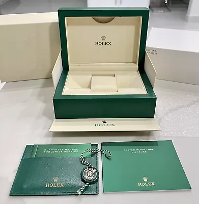Authentic NEW STYLE ROLEX Watch Box MILGAUSS 116400 FULL SET  Booklets Tag NEW • $757.05