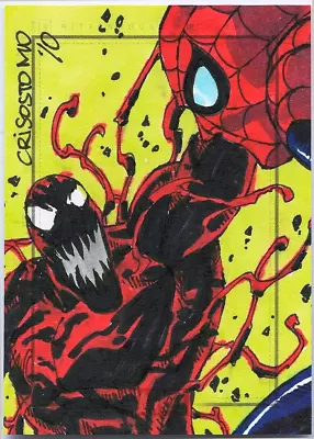 2010 MARVEL Heroes & Villains Sketch Card By Dennis Crisostomo • $80