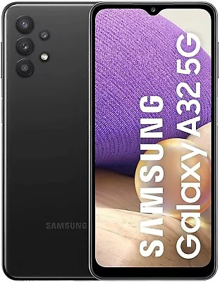 Samsung Galaxy A32 5G (Dual SIM) - 64GB - Awesome Black (Unlocked) - UK Model • £87.99