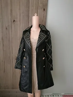 Versace H&M Leather Coat SZ Xs • $750