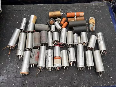 Big Lot Vintage Can Capacitors 1950s-1970s Mallory As Is Estate Sale Find • $44.99