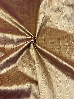 $39.81 • Buy New 1.75 YDS Jim Thompson Thai 100% Silk Iridescent Herringbone Copper Fabric