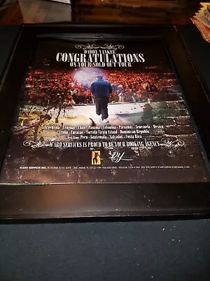 Daddy Yankee Sold Out Tour Rare Original Promo Poster Ad Framed! • $53.01