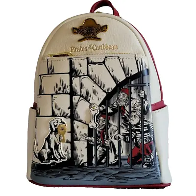 RARE Disney Park Pirates Of The Caribbean Loungefly Mini Backpack Jail Scene NEW • $109.99