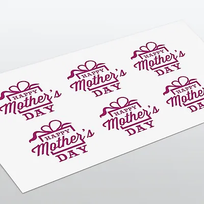 £3.99 • Buy 6x Happy Mother's Day Stickers Decals For Party Decoration, Wine Glass, DIY Gift