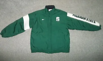 Vintage Michigan State Spartans MSU Men's XL Reebok Winter Jacket~Embroidered • $64.95