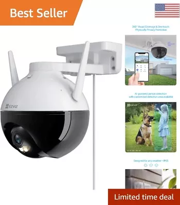 $129.19 • Buy Security Cam - 360° Visual Coverage - AI-Powered Person Detection - Night Vision
