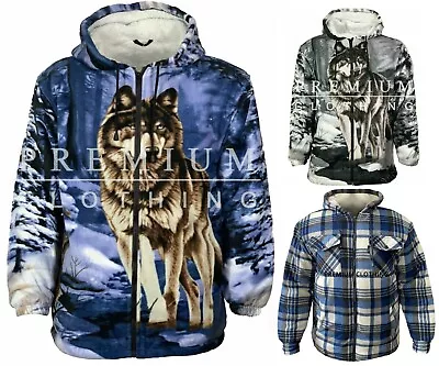 Mens Womens PREMIUM Extra Thick Thermal Jacket Hooded Fur Sherpa LumberJacket 11 • £21.99