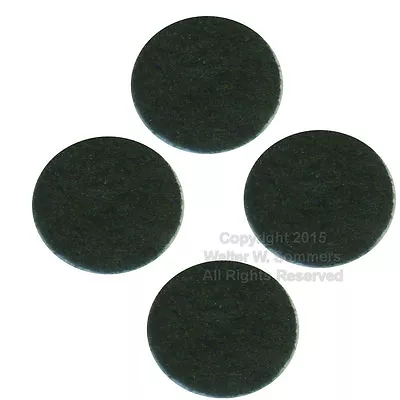 Victor Victrola Phonograph Cabinet Dark Green Felt Bumper Pads For Lid Set Of 4 • $2.98