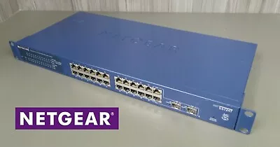 Netgear Prosafe GS724T 24 Port Gigabit Switch FANLESS V4 - 90DAYWARRANTY • £42.99