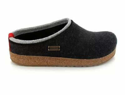 Haflinger 711056 Grizzly Kris Women's Clog Slipper Charcoal Size 37 EU/6-6.5 US • $99.95