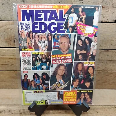 Metal Edge Mag Def Leppard Aerosmith Megadeth July 1994 • $14.95