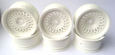 1/10 RC Drift Car Wheel Rims With Offsets 3mm 6mm 9mm White • £8.49