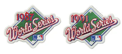 Lot Of 2 - 1987 & 1991 World Series Patch Jersey Minnesota Twins 4in Iron Sew On • $19.99