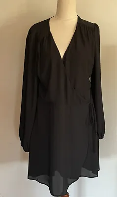 $29.95 • Buy Womens Asos Little Black Wrap  Dress UK 14 